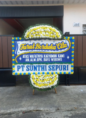 Papan Bunga Duka di Parindu